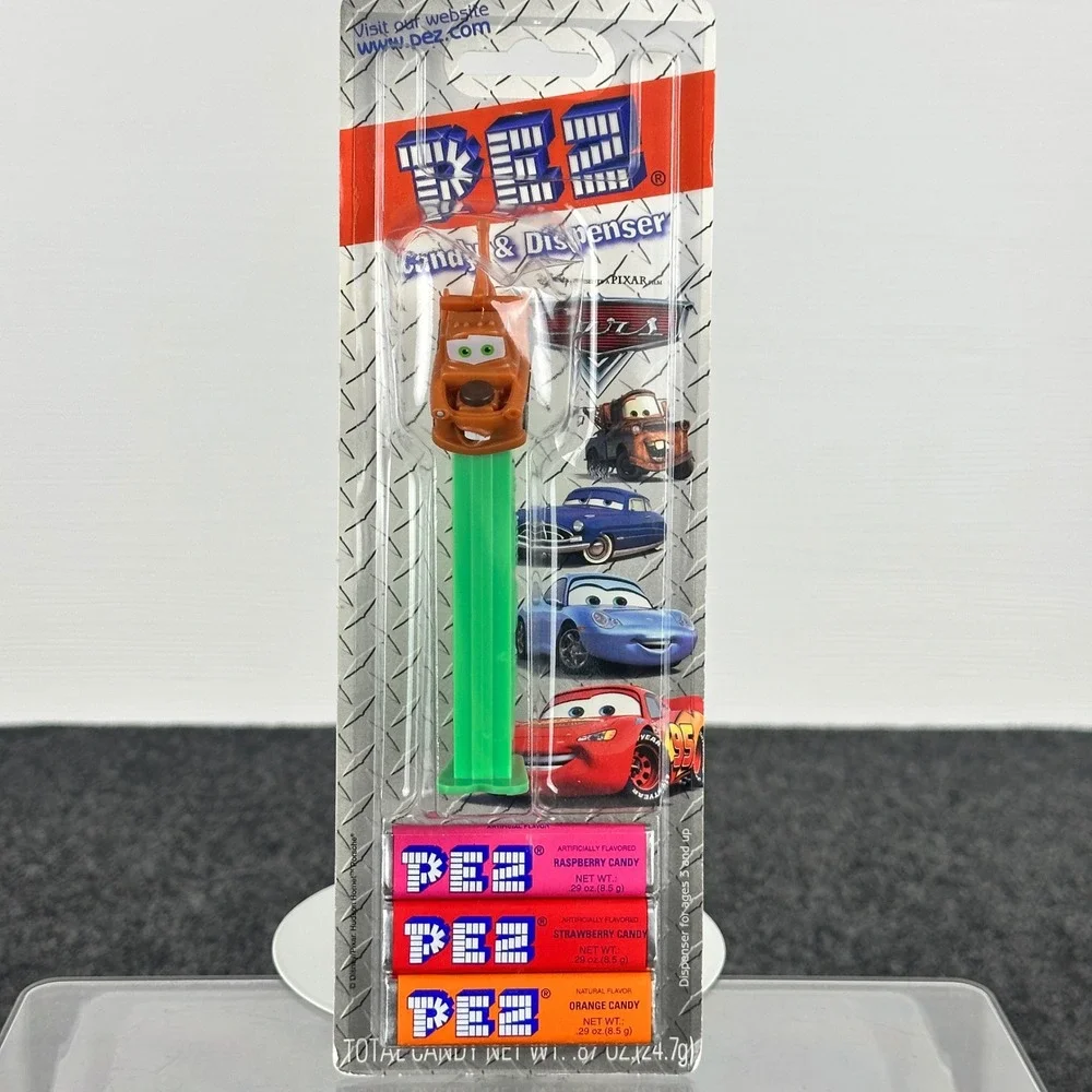 Disney‎ Pixar Cars PEZ Dispensers Lightning McQueen & Mater Set New with Candy